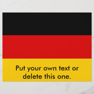 Volante con bandera de Alemania