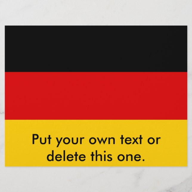 Volante con bandera de Alemania (Frente)