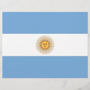 Volante con bandera de Argentina