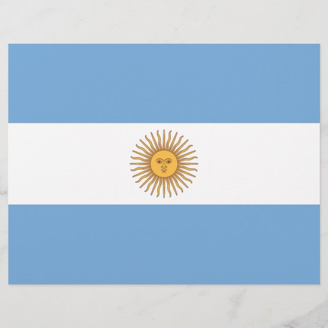 Volante con bandera de Argentina (Frente)