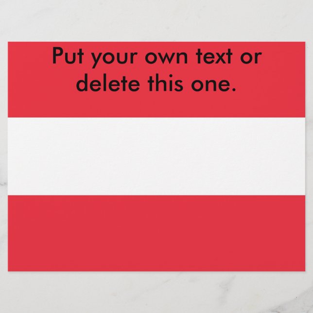 Volante con bandera de Austria (Frente)