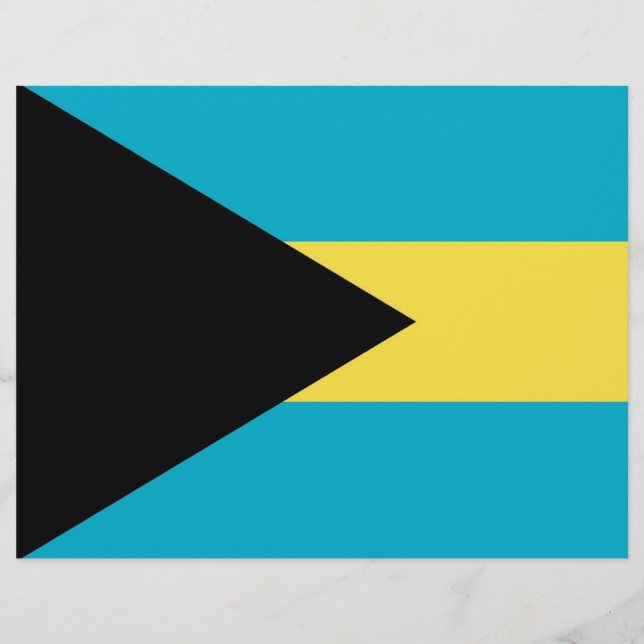 Volante con bandera de Bahamas (Frente)