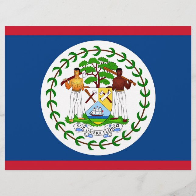 Volante con bandera de Belice (Frente)