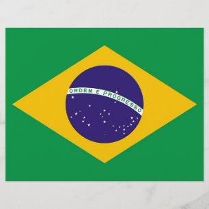 Volante con bandera de Brasil