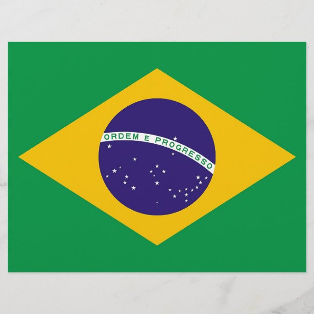 Volante con bandera de Brasil (Frente)