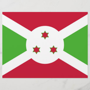 Volante con bandera de Burundi