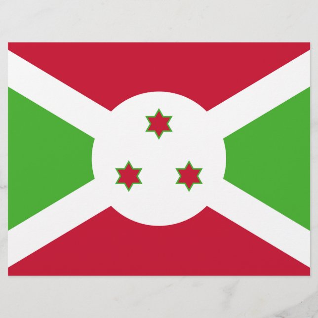 Volante con bandera de Burundi (Frente)