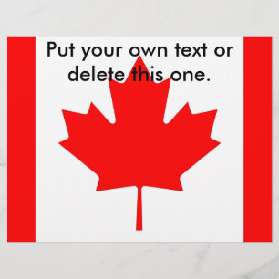 Volante con bandera de Canadá