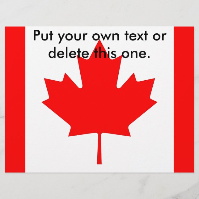 Volante con bandera de Canadá (Frente)