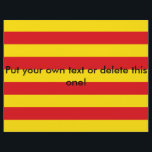 Volante con bandera de Cataluña<br><div class="desc">¡Celebremos la vibrante identidad de Cataluña con este poderoso diseño de volante con la bandera de Cataluña! Perfecto para eventos culturales, celebraciones por el día de la independencia, manifestaciones o invitaciones comunitarias, este volante patriótico muestra las audaces franjas rojas y amarillas del icónico Senyear con una claridad sorprendente. El diseño...</div>
