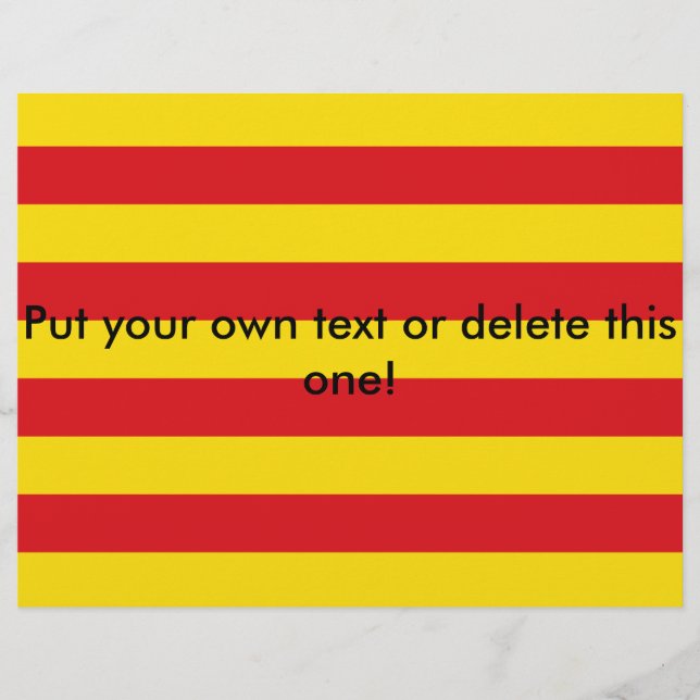 Volante con bandera de Cataluña (Frente)