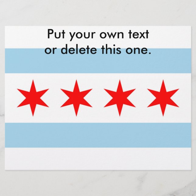 Volante con Bandera de Chicago, EE.UU. (Frente)