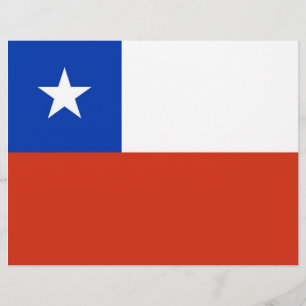 Volante con bandera de Chile