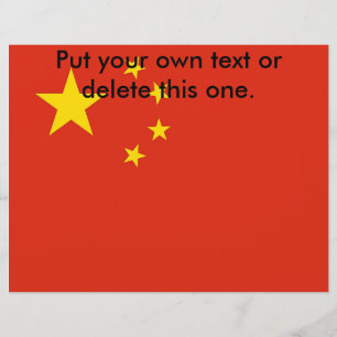 Volante con bandera de China