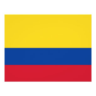 Volante con bandera de Colombia