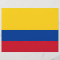 Volante con bandera de Colombia