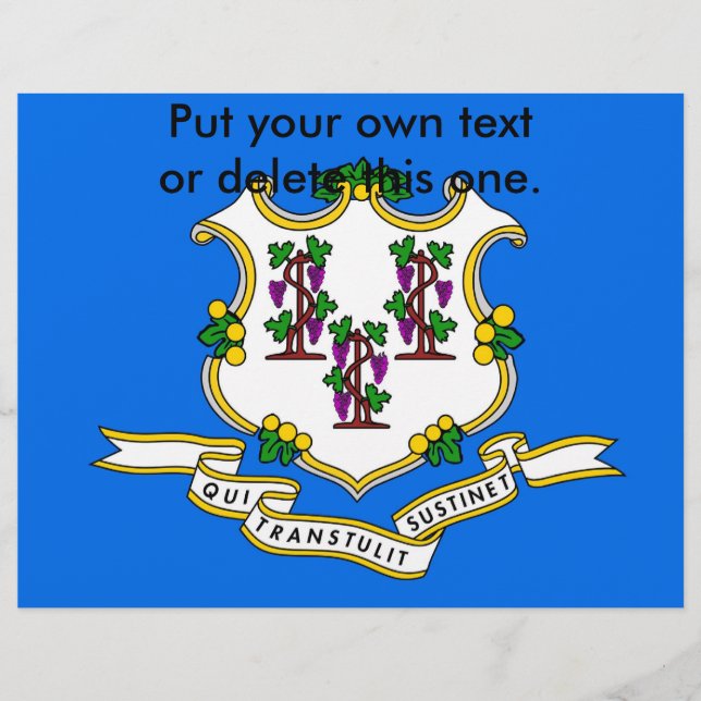 Volante con bandera de Connecticut, EE.UU. (Frente)