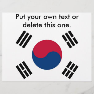 Volante con bandera de Corea del Sur