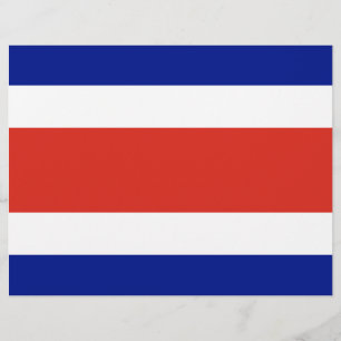 Volante con bandera de Costa Rica