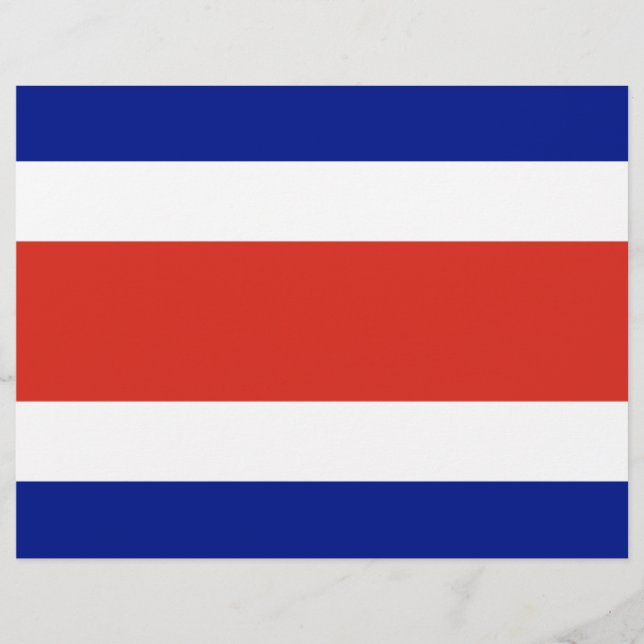Volante con bandera de Costa Rica (Frente)