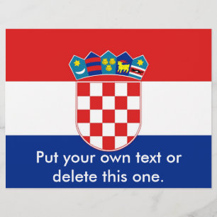 Volante con bandera de Croacia