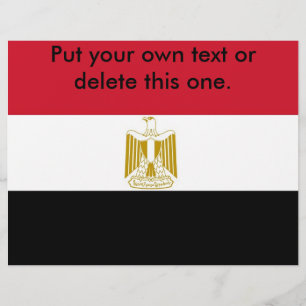 Volante con bandera de Egipto