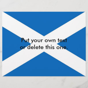 Volante con bandera de Escocia