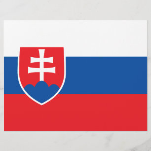 Volante con bandera de Eslovaquia