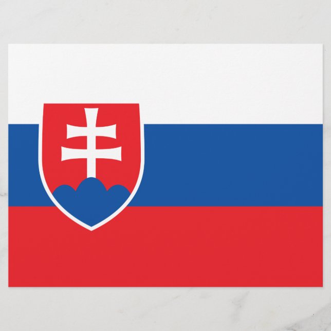 Volante con bandera de Eslovaquia (Frente)