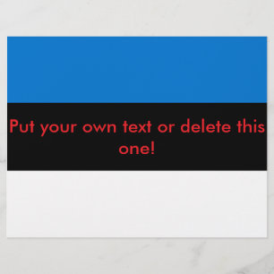 Volante con bandera de Estonia