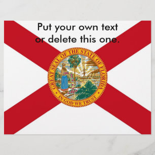 Volante con bandera de Florida, EE.UU.