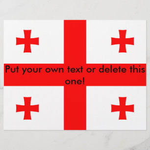 Volante con bandera de Georgia