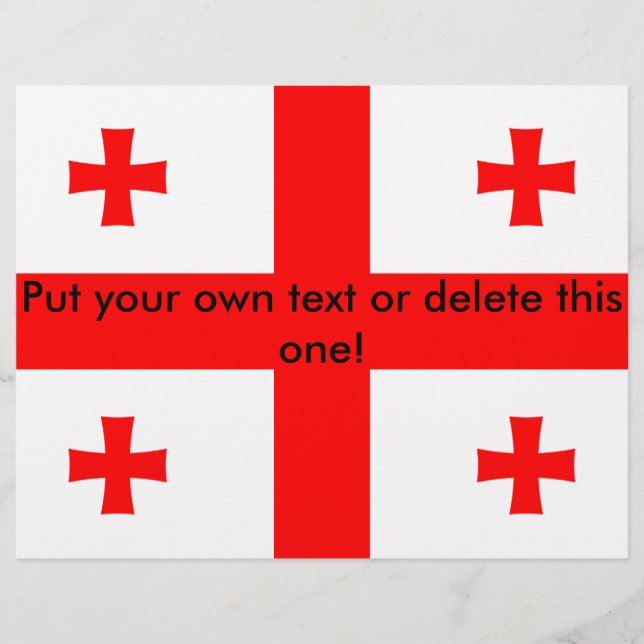 Volante con bandera de Georgia (Frente)