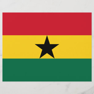 Volante con bandera de Ghana