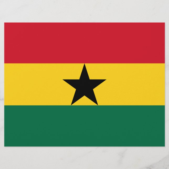 Volante con bandera de Ghana (Frente)