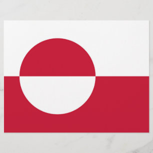 Volante con bandera de Groenlandia