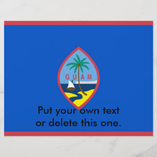 Volante con bandera de Guam, EE.UU.