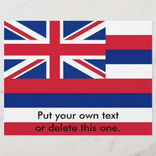 Volante con bandera de Hawai, EE.UU.