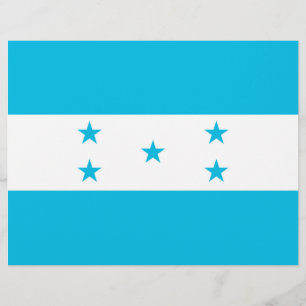 Volante con bandera de Honduras