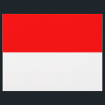 Volante con bandera de Indonesia<br><div class="desc">Muestra tu mensaje con un audaz orgullo nacional usando este llamativo volante con la bandera de Indonesia. Diseñado para la versatilidad y el impacto, este volante integra el icónico bicolor rojo sobre blanco de la bandera indonesia, ya sea como fondo vivo o como elemento visual prominente. Ya sea que promueva...</div>