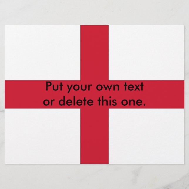 Volante con bandera de Inglaterra (Frente)