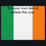 Volante con bandera de Irlanda<br><div class="desc">Promociona tu evento o servicio con estilo con nuestro exclusivo volante con la bandera de Irlanda! Diseñado con meticulosa atención a los detalles, este volante es más que una simple herramienta promocional; es una celebración de la rica herencia y el orgullo cultural de Irlanda. El diseño vibrante muestra de manera...</div>