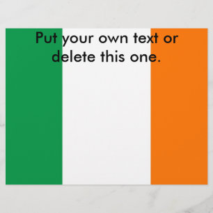 Volante con bandera de Irlanda