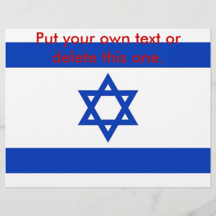 Volante con bandera de Israel