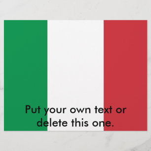 Volante con bandera de Italia