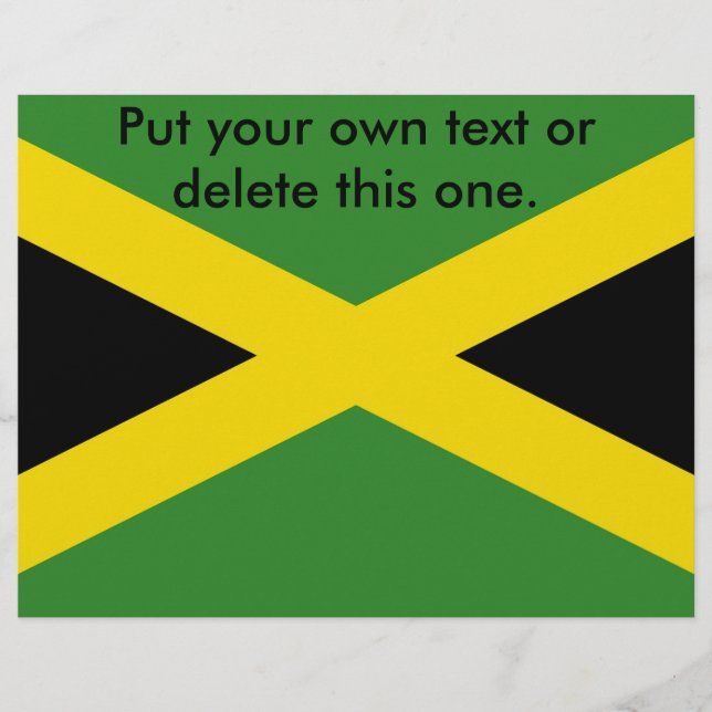 Volante con bandera de Jamaica (Frente)