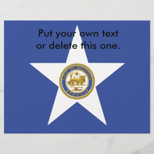 Volante con bandera de la ciudad de Houston, Estad