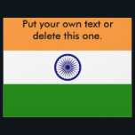 Volante con bandera de la India<br><div class="desc">Captura la atención con nuestro llamativo folleto que presenta la bandera de la India.</div>