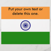 Volante con bandera de la India