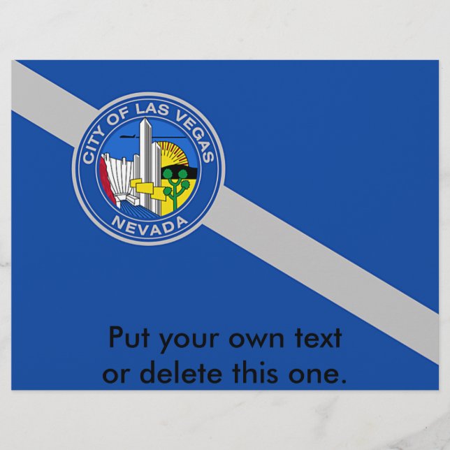 Volante con bandera de Las Vegas, Nevada, Estados  (Frente)
